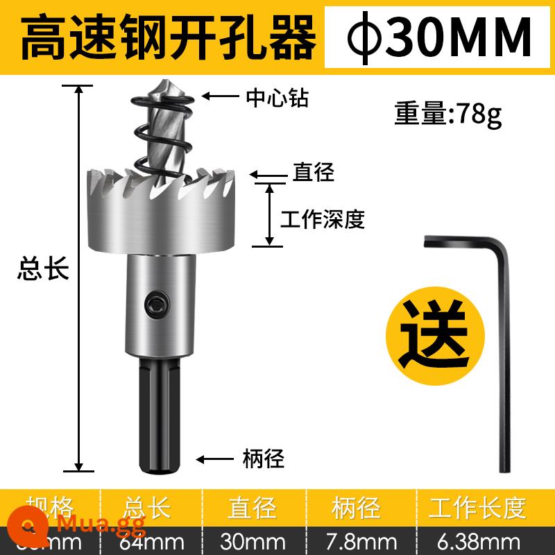 Kim Loại Thép Không Gỉ Đặc Biệt Lưới Tốc Độ Cao Khoan Đục Lỗ Hợp Kim 25 Đấm 20 Hiện Vật Bền Đẹp - 30 mm