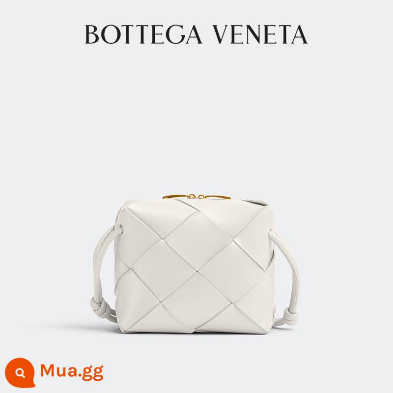 Túi đựng máy ảnh BOTTEGA VENETA 2022 Ms. Mini CASSETTE Túi BV - Trắng