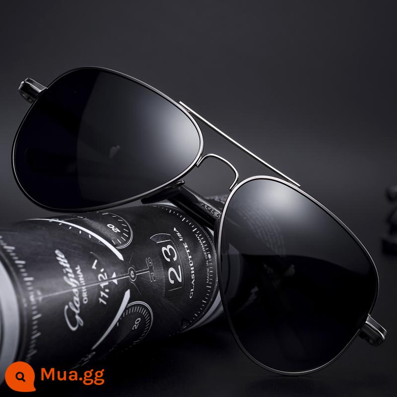 Aviator Kính Mát Nam Lái Xe Kính Đặc Biệt Độ Đổi Màu Cao Chống Tia UV Ánh Sáng Mạnh Kính Mát Lái Xe Phân Cực - Gọng màu súng (chống tia UV mạnh vào ban ngày)