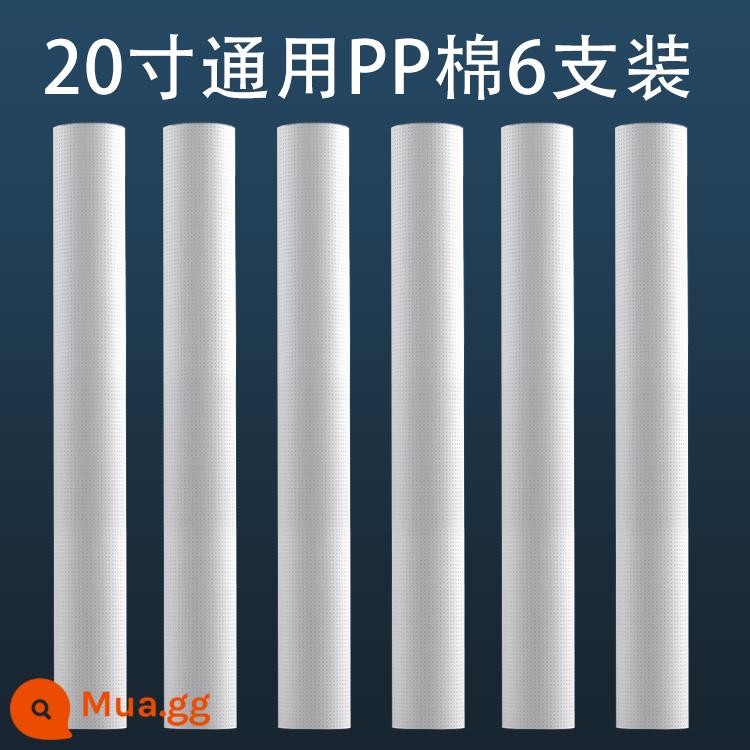 Máy lọc nước thương mại Phần tử lọc 20 inch bông PP nén than hoạt tính dạng hạt phía trước bộ lọc đa năng ba giai đoạn nước tinh khiết máy bán nước - 6 miếng bông PP