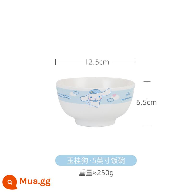 Cinnamon Dog Bowl Bát sứ Món ăn Cô gái Trái tim Bộ đồ ăn Bộ bát Hộ gia đình Dễ thương Bát trẻ em Cá Món ăn kết hợp - Bát ăn cho chó quế quế-5 inch [Chính hãng]