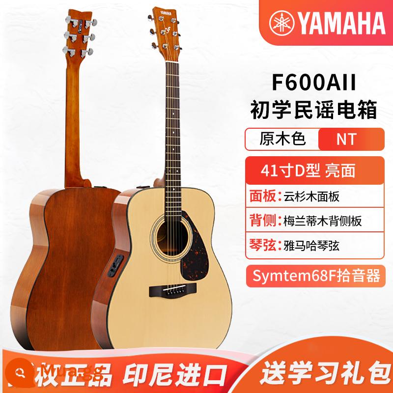 [Bán tại cửa hàng] Đàn guitar Yamaha F310/600/100SC dân ca sơ cấp nam 41 inch hộp điện mây áo sơ mi - Hộp điện FX600AII❤Gói quà học tập độc quyền