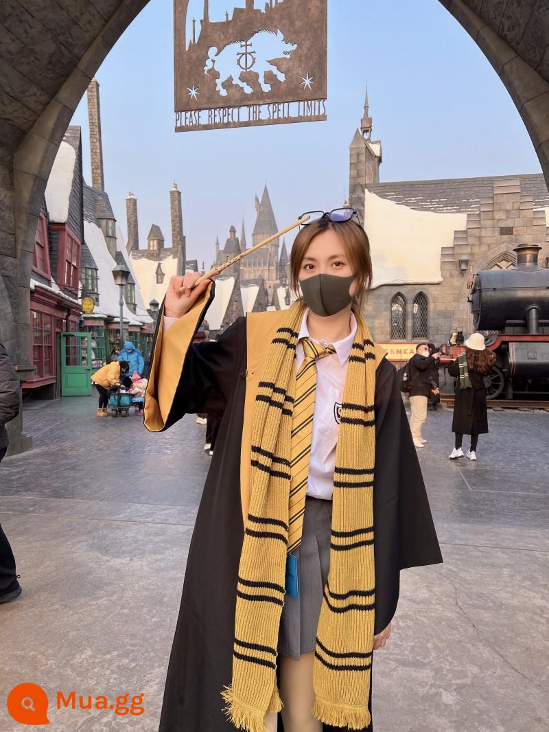 Cho thuê Bắc Kinh Universal Studios Cho thuê áo phép thuật Harry Potter cây đũa thần tương tác quần áo chính hãng xô Hogwarts - sân của con lửng hufflepuff màu vàng