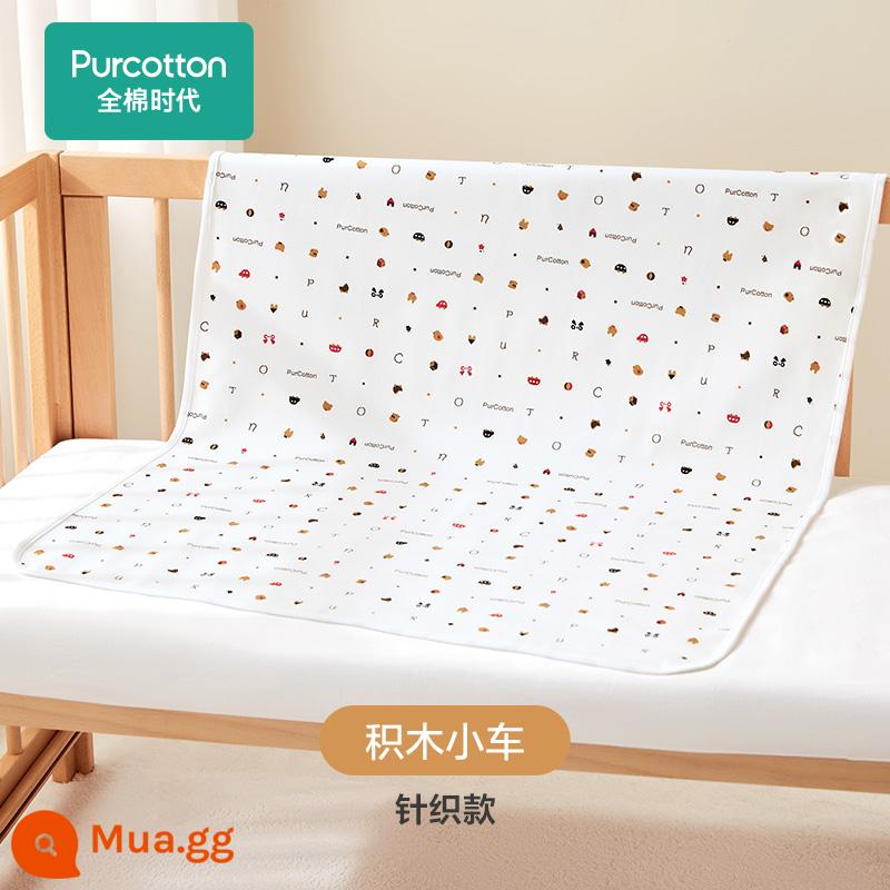 Cotton era cotton nguyên chất chống tã lót chống thấm nước cho bé có thể giặt được tã lót cho bé tấm kích thước lớn nệm dì pad - Xe khối xây dựng đan móc