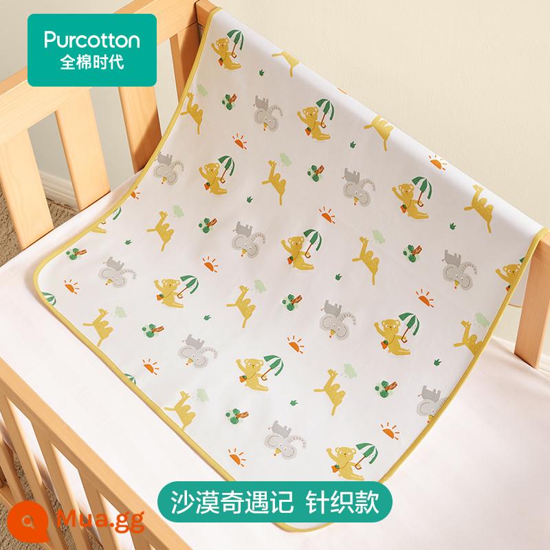 Cotton era cotton nguyên chất chống tã lót chống thấm nước cho bé có thể giặt được tã lót cho bé tấm kích thước lớn nệm dì pad - Đan-Cuộc phiêu lưu trên sa mạc.