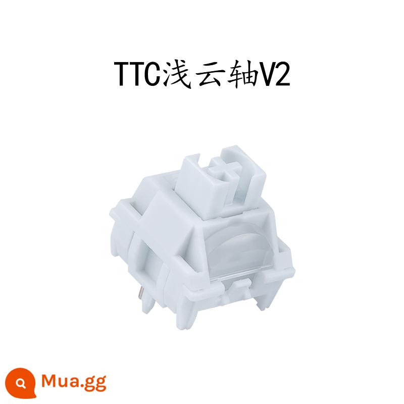 TTC ACE V2 Gold Powder v2 Tea Jingyue White Fast Silver Axis Bàn phím cơ khí RGB plug nóng - Trục đám mây nông V2 * 10 cái