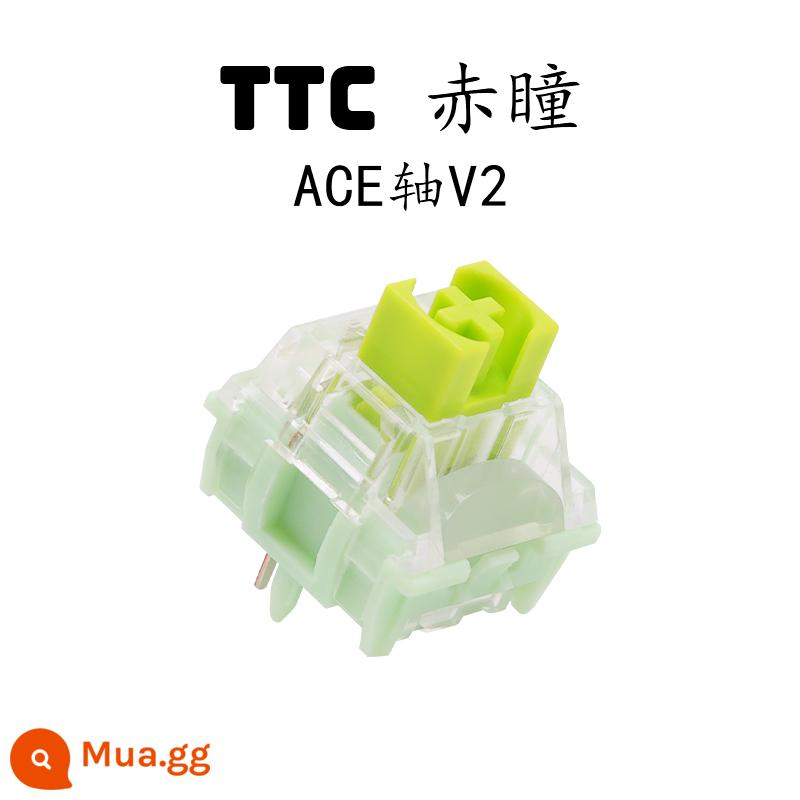 TTC ACE V2 Gold Powder v2 Tea Jingyue White Fast Silver Axis Bàn phím cơ khí RGB plug nóng - Trục ACE V2*10 miếng phiên bản V2