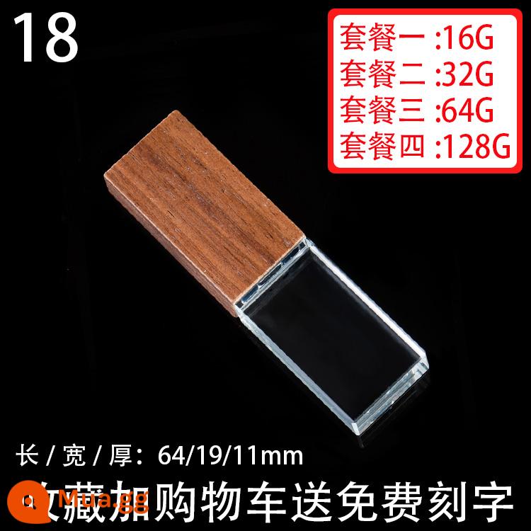 Pha Lê Ổ Đĩa U 32G Công Ty Trường Tùy Chỉnh Tặng Doanh Nghiệp Chữ USB J Kỷ Niệm Tùy Chỉnh 32G Cưới Đám Cưới - Số 18 [Blu-ray]