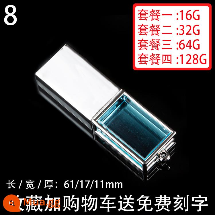 Pha Lê Ổ Đĩa U 32G Công Ty Trường Tùy Chỉnh Tặng Doanh Nghiệp Chữ USB J Kỷ Niệm Tùy Chỉnh 32G Cưới Đám Cưới - Số 8 [Blu-ray]