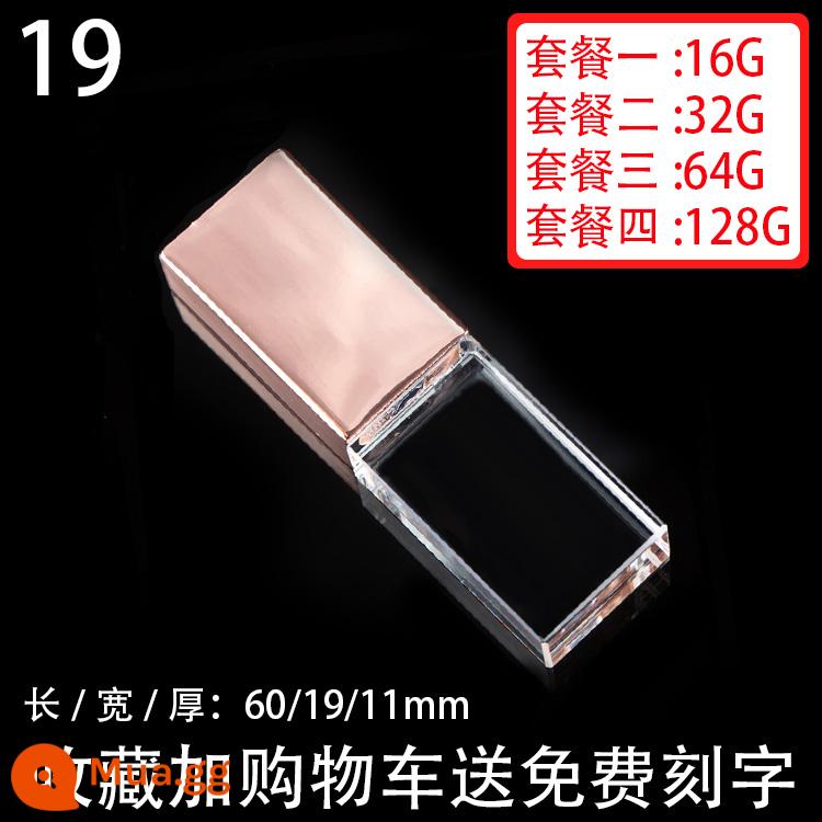 Pha Lê Ổ Đĩa U 32G Công Ty Trường Tùy Chỉnh Tặng Doanh Nghiệp Chữ USB J Kỷ Niệm Tùy Chỉnh 32G Cưới Đám Cưới - Số 19 [Blu-ray]