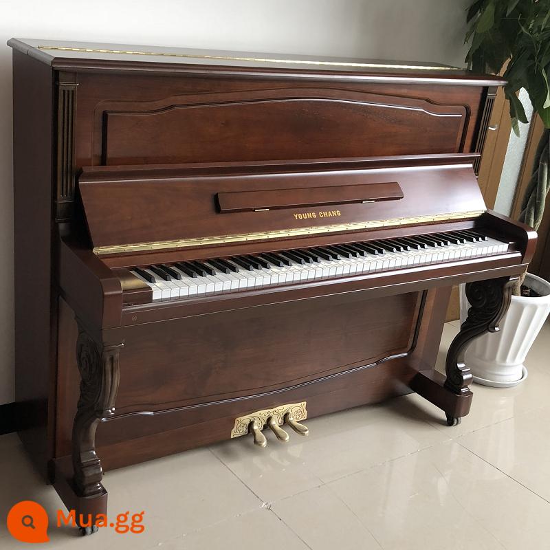 Piano Yingchang second-hand Hàn Quốc U121nco hàng nhập khẩu gỗ nguyên khối đen trắng cao cấp hàng bao check tại nhà - NFR màu hạt dẻ