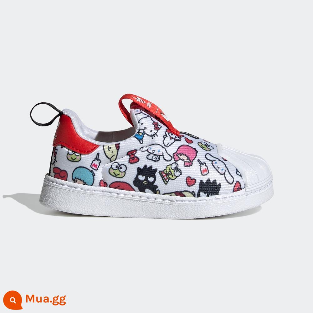 adidasGiày adidas cỏ ba lá SUPERSTAR 360 HELLO KITTY cho bé gái - trắng/đỏ/đen/hồng