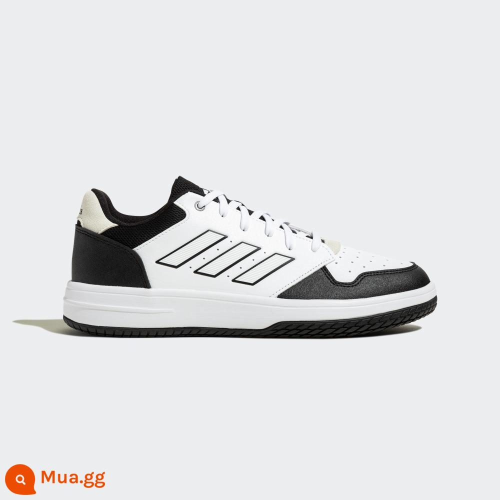 adidasGiày thể thao bóng rổ cổ thấp thông thường của nam và nữ GAMETALKER HQ2214 chính thức của Adidas - Trắng đen xám