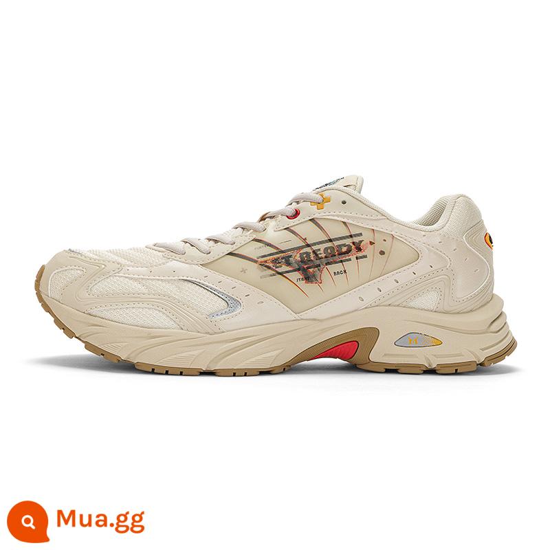 Giày chạy bộ nam nữ Mizuno Mizuno giản dị phong cách cổ điển lưới thoáng khí đáy dày giày thường FIYI 2K - 07/Kaki Sương/Cam/Đỏ