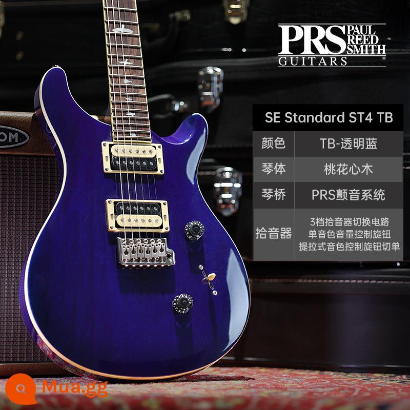 PRS Đàn Guitar Điện SE Bộ Tùy Chỉnh Indonesia MHHHB John Mayer Phiên Bản Chữ Ký CU44 Nhỏ Lắc Đôi - ST4 TB màu xanh trong suốt