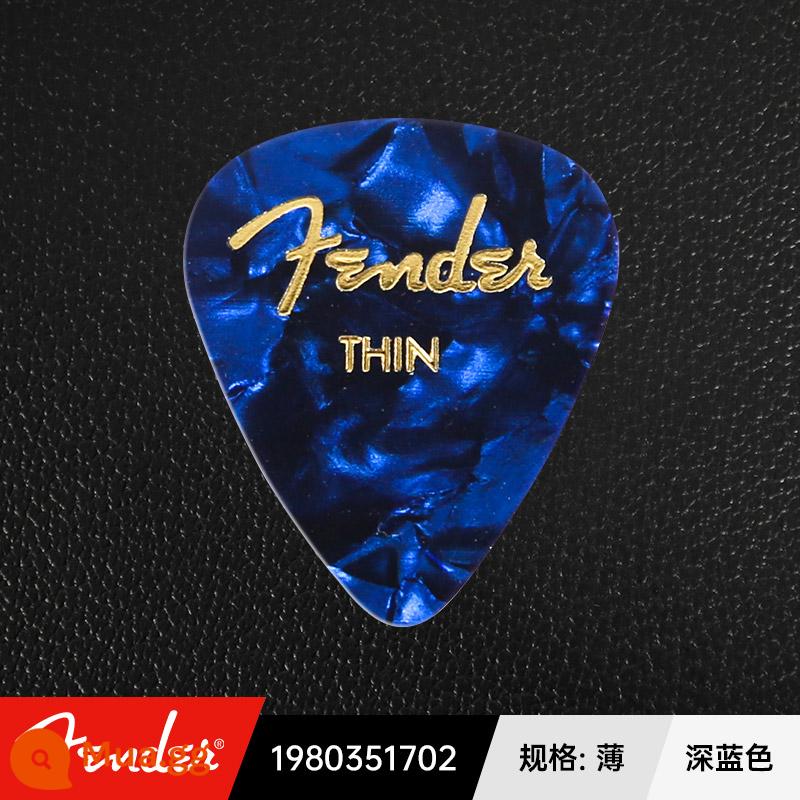 Mỹ Fender Celluloid Đàn Guitar Chọn Nhạc Jazz Chống Trơn Trượt Điện Gỗ Dân Gian Gảy Lò Xo Mảnh - mỏng xanh