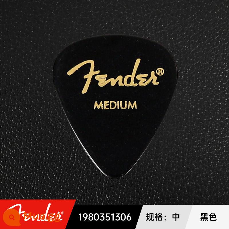 Mỹ Fender Celluloid Đàn Guitar Chọn Nhạc Jazz Chống Trơn Trượt Điện Gỗ Dân Gian Gảy Lò Xo Mảnh - màu đen vừa