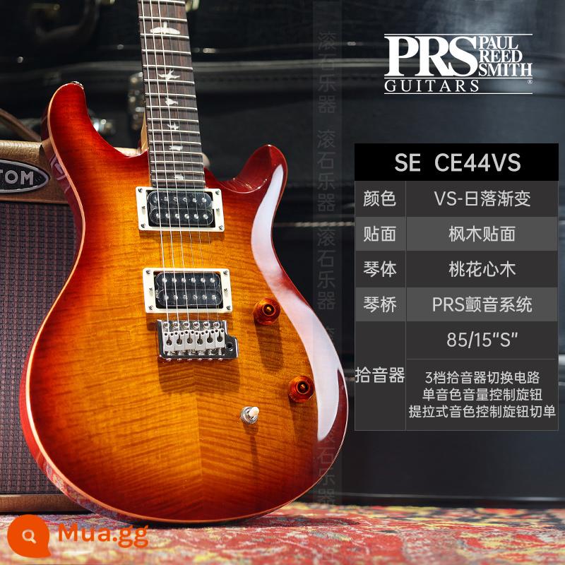 PRS Đàn Guitar Điện SE Bộ Tùy Chỉnh Indonesia MHHHB John Mayer Phiên Bản Chữ Ký CU44 Nhỏ Lắc Đôi - Độ dốc hoàng hôn CE44VS mới