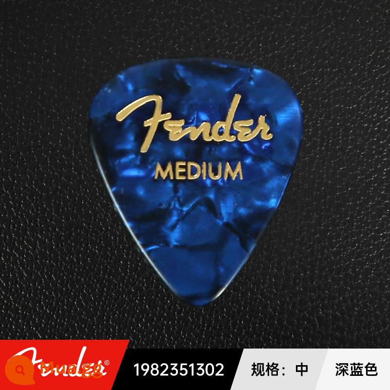 Mỹ Fender Celluloid Đàn Guitar Chọn Nhạc Jazz Chống Trơn Trượt Điện Gỗ Dân Gian Gảy Lò Xo Mảnh - màu xanh vừa