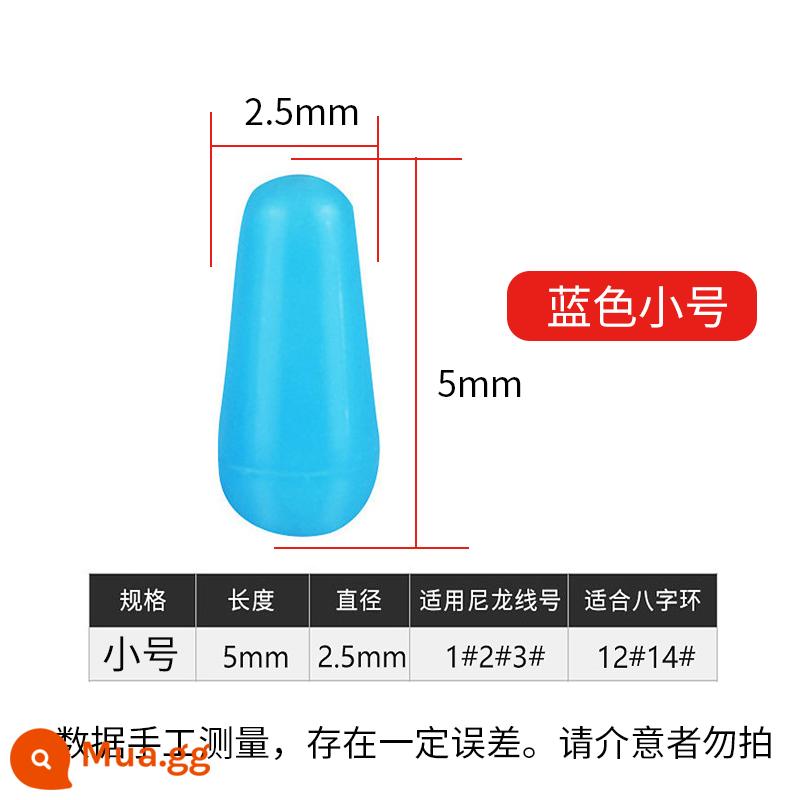 Số lượng lớn silicone khoan chống rối đậu phát hiện màu xanh lớn vừa silicone ngư cụ dòng phụ ngoài trời câu cá không gian đậu - Đậu xanh chống rối loại nhỏ 50 viên