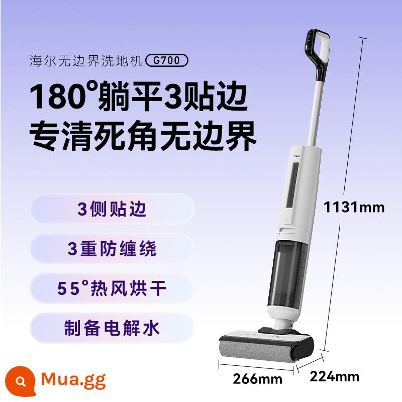 [Sản phẩm mới trả về Double 11] Máy chà sàn không viền Haier G700 Đặt phẳng 3 mặt Hút và lau nhà Tất cả - [Sản phẩm mới đột phá] Nằm phẳng 180° với 3 đường hàn