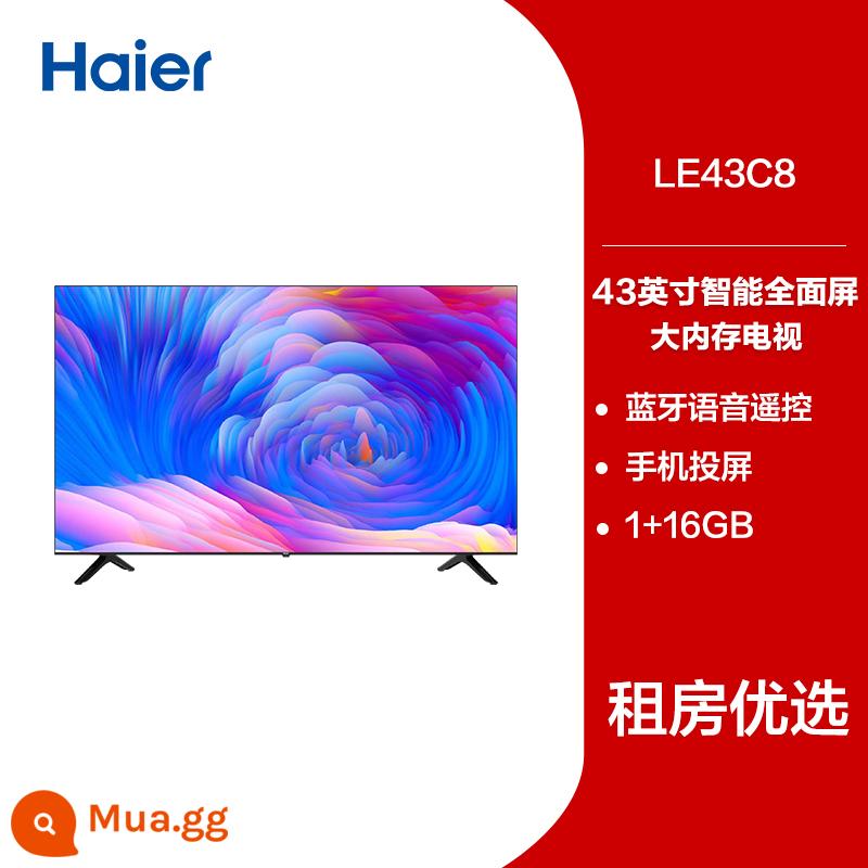 Haier LE43C8 43 inch toàn màn hình độ nét cao thông minh dành cho người cao tuổi màn hình phẳng TV màu nhỏ TV LCD - đen