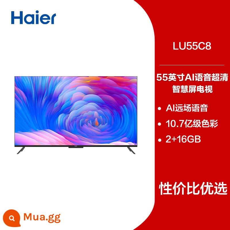 Haier LU55C8 55 inch thông minh toàn màn hình 4K HD TV màn hình phẳng LCD gia đình thông minh TV màu - đen