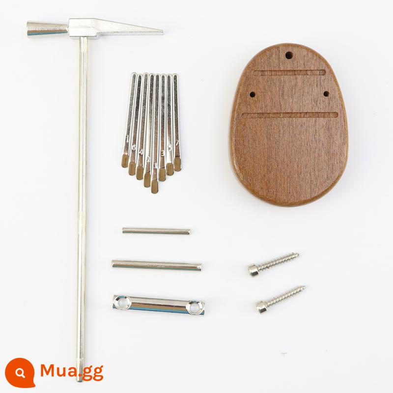 Thumb piano Kalimba phụ kiện đàn piano tự làm nguyên liệu đơn giản tự chế nhạc cụ tùy chỉnh phím ngón tay lò xo tấm điều chỉnh búa - Phím đàn piano tự làm 8 giai điệu + thân máy + búa điều chỉnh