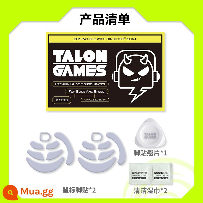 TALONGAMES phù hợp với Logitech gpw2g502g403gpx Poison Viper Ultimate Arc Edge miếng dán chân chuột miếng dán Teflon - Áp dụng cho cụm lắp ráp SORA-2