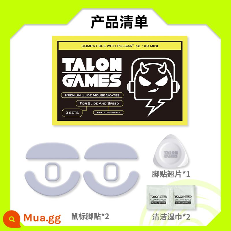 TALONGAMES phù hợp với Logitech gpw2g502g403gpx Poison Viper Ultimate Arc Edge miếng dán chân chuột miếng dán Teflon - Áp dụng cho cụm lắp ráp X2/X2mini-2