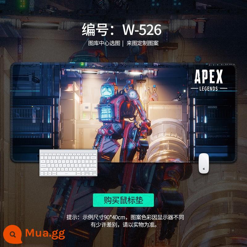 Miếng lót chuột APEX hero quá khổ để bàn bé trai game Internet cafe thoáng mát máy tính miếng lót bàn phím có thể tùy chỉnh - Mecha W-526 [Mẫu nâng cấp mới]