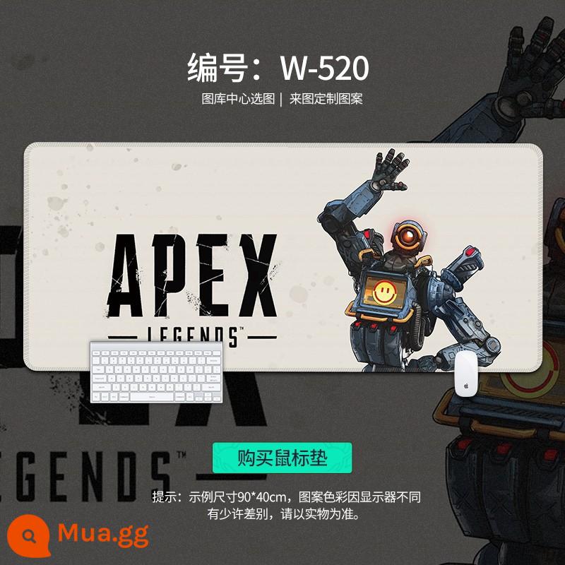 Miếng lót chuột APEX hero quá khổ để bàn bé trai game Internet cafe thoáng mát máy tính miếng lót bàn phím có thể tùy chỉnh - Chào W-520 [mẫu nâng cấp mới]