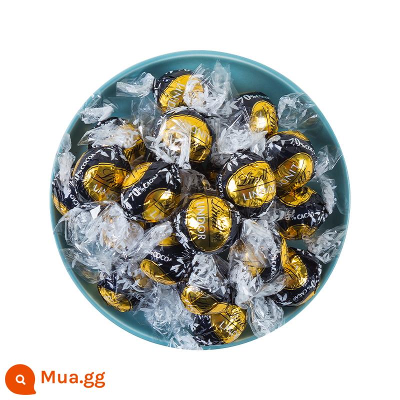 Socola Lindt Thụy Sĩ Lindt trái tim mềm bóng 500g đen smart trắng sữa Lindor kẹo cưới nhập khẩu số lượng lớn kẹo ăn vặt - 70% hương vị đen cực mạnh [vàng đen]