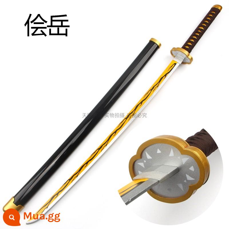 Ghost Slayer's Blade Sun Wheel Knife COS Zaomen Tanjiro Vợ tôi Shanyi Fugang Yiyong Juhe Vũ khí Đạo cụ Dao gỗ - Qiyue ABS