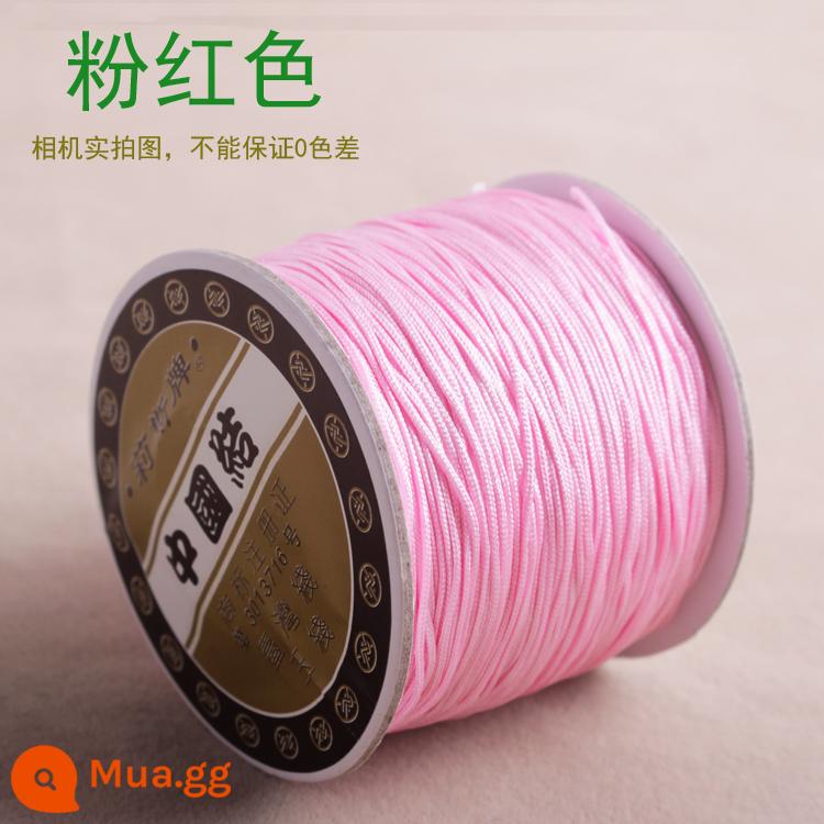 Số 72 Đài Loan Liz thương hiệu ngọc dây 0.8mm trang sức ngọc chạy trốn công chúa Series DIY tay vòng cổ đính cườm dây - Đường Hồng 72