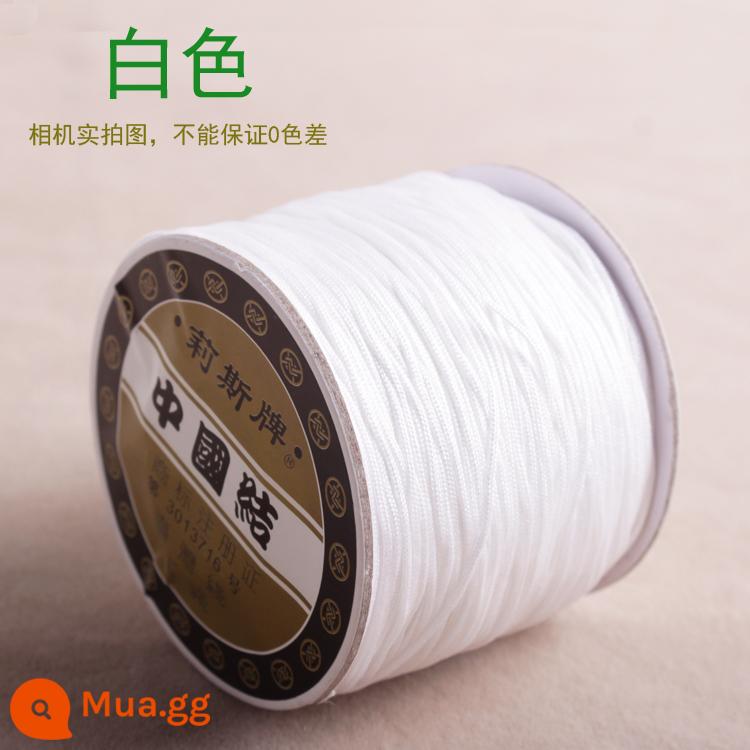 Số 72 Đài Loan Liz thương hiệu ngọc dây 0.8mm trang sức ngọc chạy trốn công chúa Series DIY tay vòng cổ đính cườm dây - Đường trắng 72