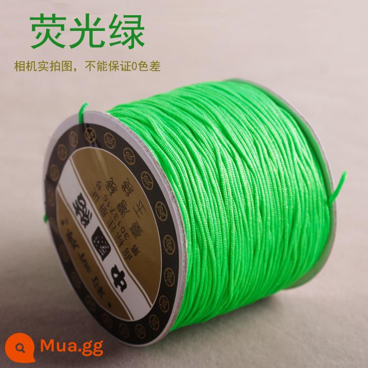 Số 72 Đài Loan Liz thương hiệu ngọc dây 0.8mm trang sức ngọc chạy trốn công chúa Series DIY tay vòng cổ đính cườm dây - Đường màu xanh huỳnh quang 72