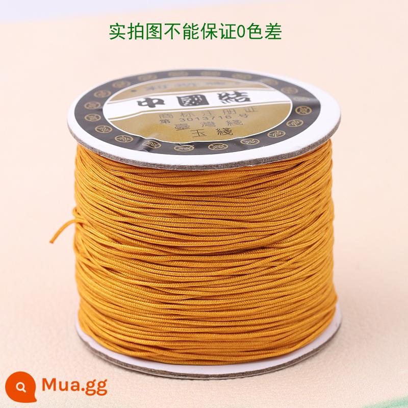 Số 72 Đài Loan Liz thương hiệu ngọc dây 0.8mm trang sức ngọc chạy trốn công chúa Series DIY tay vòng cổ đính cườm dây - gừng