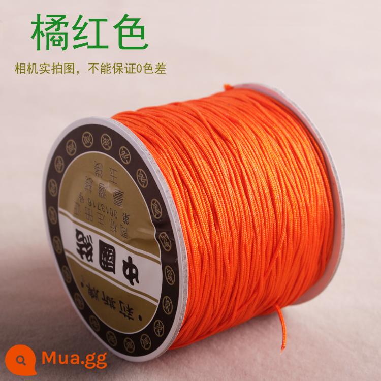 Số 72 Đài Loan Liz thương hiệu ngọc dây 0.8mm trang sức ngọc chạy trốn công chúa Series DIY tay vòng cổ đính cườm dây - Đường Cam 72