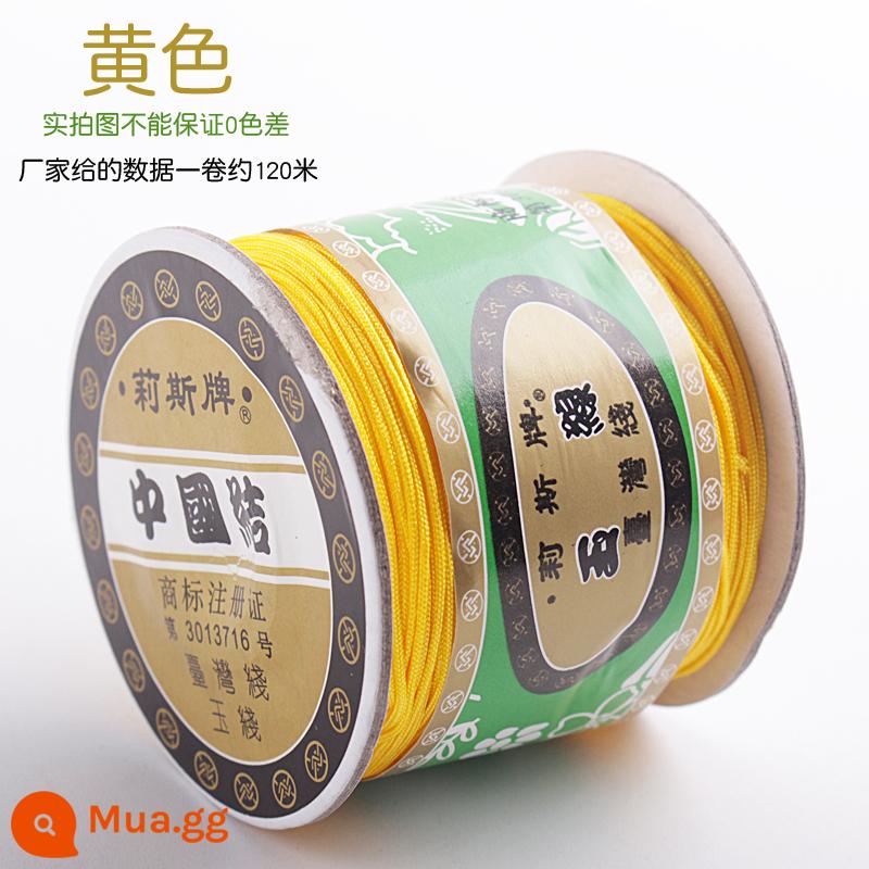 Số 72 Đài Loan Liz thương hiệu ngọc dây 0.8mm trang sức ngọc chạy trốn công chúa Series DIY tay vòng cổ đính cườm dây - Đường Vàng 72