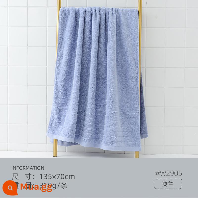 Jie Liya khăn tắm cotton nguyên chất 2023 mới khăn lớn người lớn trẻ em thấm hút mềm mại nam nữ mùa đông khăn tắm - [Thân thiện với làn da] 310g Xanh nhạt (W2905)