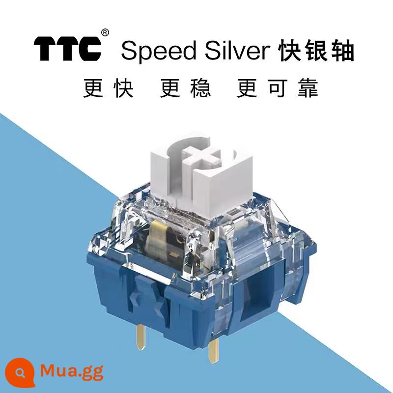 TTC nhanh bạc đỏ học sinh ACE trục mặt trăng bột bạch kim trục V2 vàng trà vàng đỏ câm trà cơ trục máy kiểm tra - TTC Quicksilver Trục V1 4 chiếc còn hàng