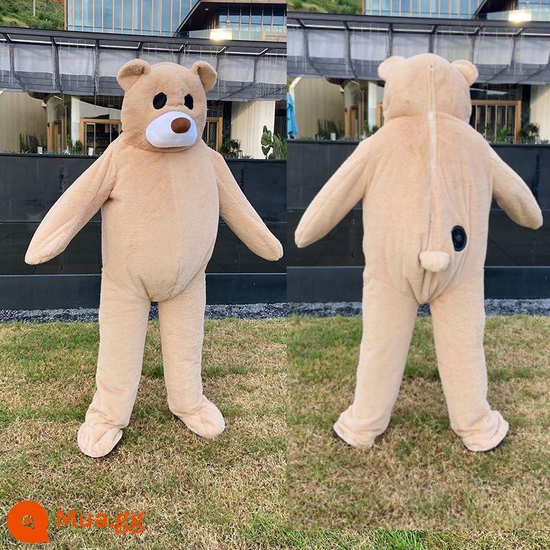 SPOT Dance Bear Bear Cartohagus Puppet Hoạt động quần áo hiệu suất Hiệu suất người lớn hài hước mặc một dịch vụ múa rối gấu màu đỏ Judin Net - Gấu nhảy múa bơm hơi màu nâu