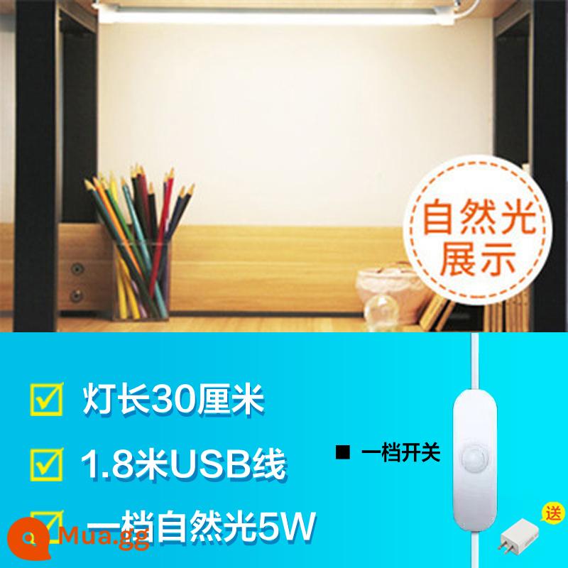 Đèn bàn ký túc xá LED nghiên cứu bảo vệ mắt đặc biệt sạc giường tầng trên đèn tường nam châm sinh viên đại học hiện vật để bàn thoáng mát đèn - Độ sáng 30 cm [ánh sáng tự nhiên] + phích cắm