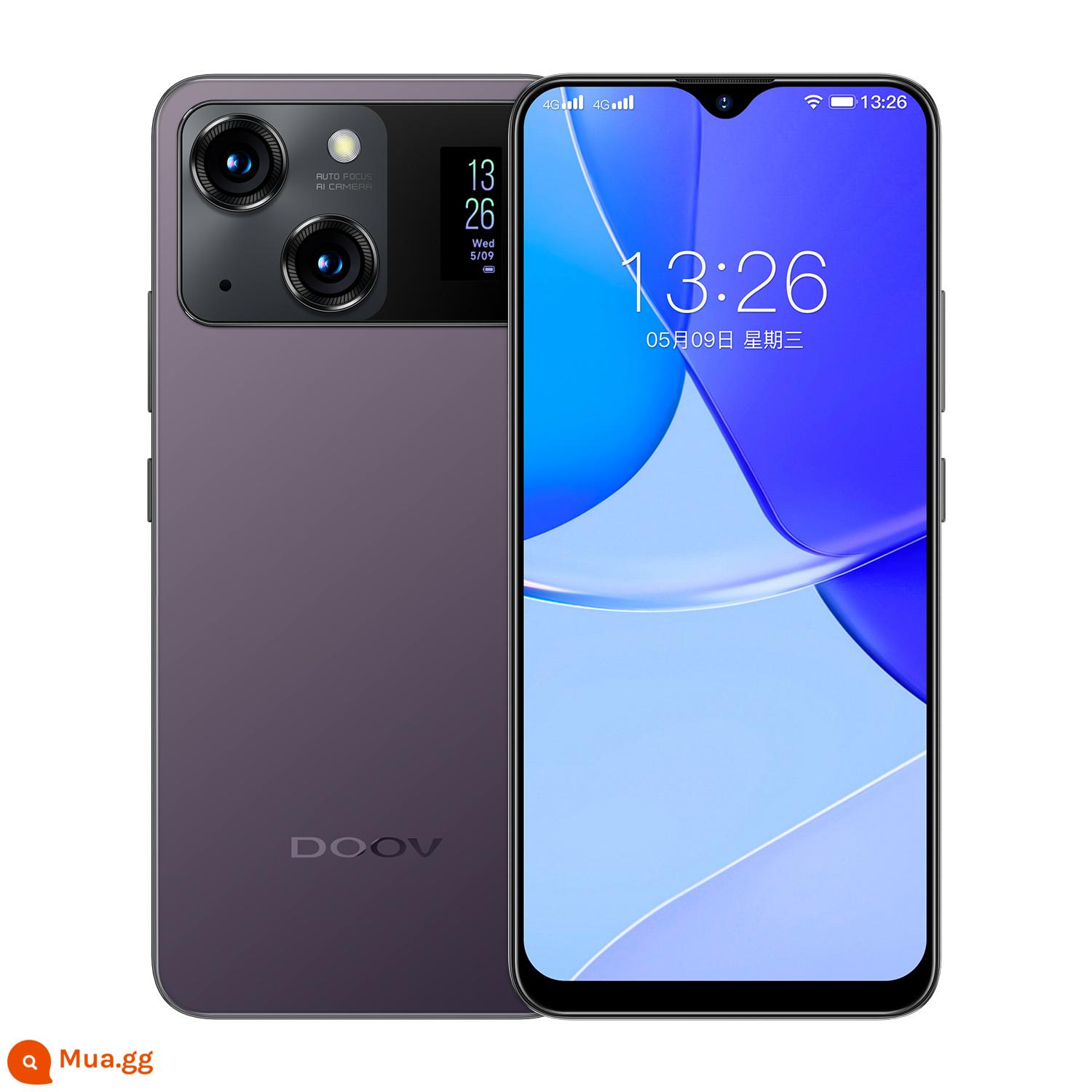 DOOV/Duowei 12Pro max D40 Pro 256G bộ nhớ lớn đầy điện thoại thông minh bát phân Netcom WeChat - Màn hình kép màu tím trăng tối