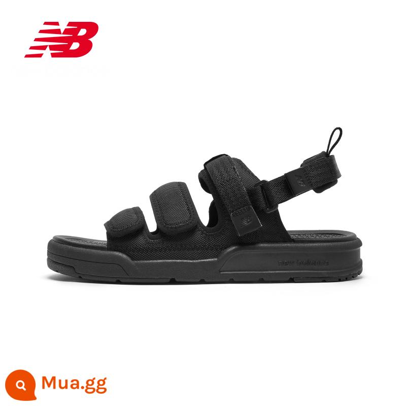 New Balance NB chính thức chính hãng mùa hè hoang dã xăng đan Velcro nam và nữ dép đi biển và dép đi trong nhà SDL3205K - SDL3205K màu đen