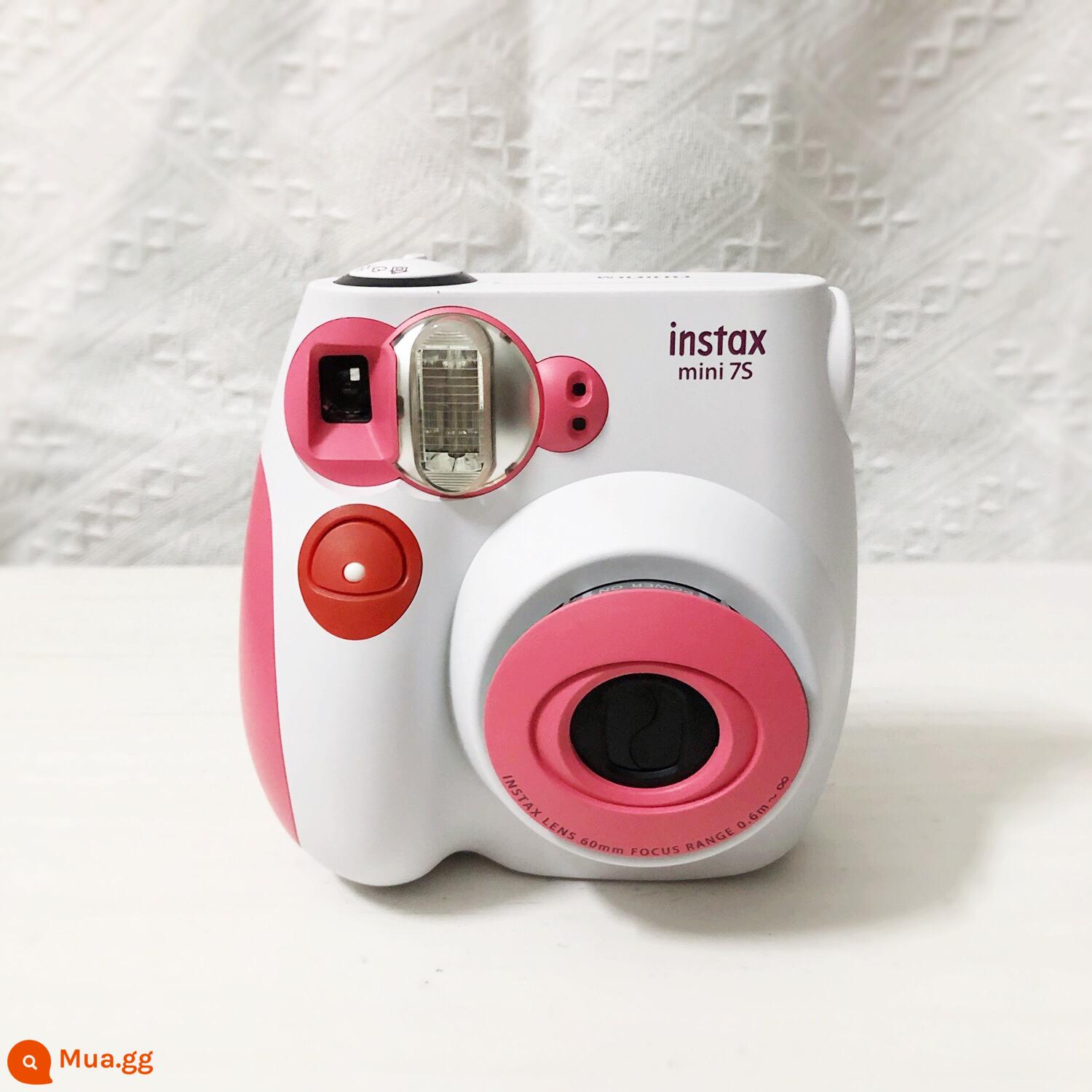 Máy ảnh lấy liền Polaroid mini7c/mini7s/mini8/mini11 đã qua sử dụng của Fuji Nhật Bản - mini7s mùa đông đỏ 95 mới