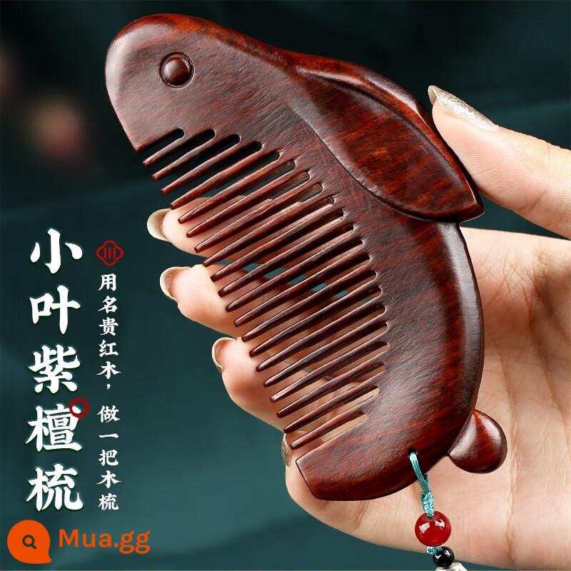 Lược gỗ đào dụng cụ handmade tự làm phong cách cổ xưa bán thành phẩm gửi quà tặng bạn gái gói nguyên liệu tự chế gửi bản vẽ - Thành phẩm: Lược Thỏ Ngọc - Phong Cách Gỗ Đàn Hương