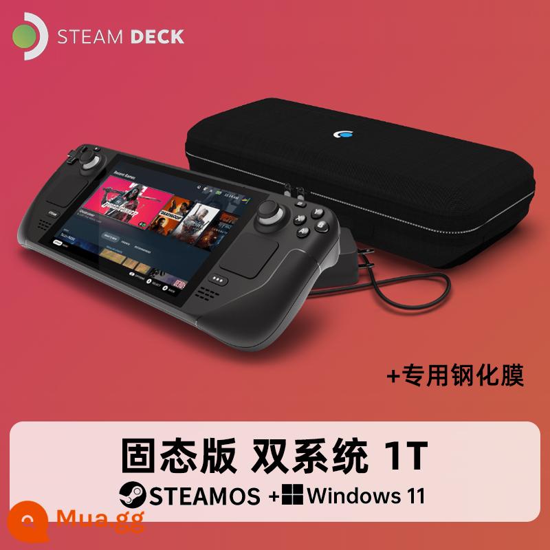 Steamdeck OLED cầm tay sàn hơi nước máy chơi game chủ STEAM DECK máy tính cầm tay còn hàng - LCD 64G nâng cấp lên hệ thống kép 1T và phiên bản tản nhiệt mới