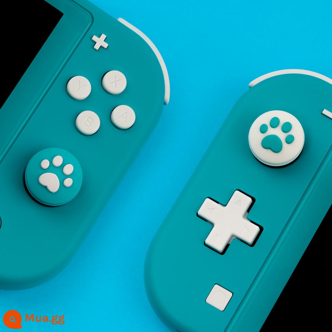 Cực kỳ muốn Bộ chuyển đổi Nintendo nắp mèo móng vuốt rocker nắp rocker joycon NS nắp bảo vệ nắp nút lite - mũ rocker hình móng vuốt mèo màu xanh lá cây